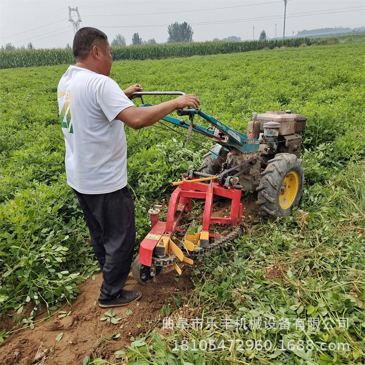 新款果子链条出土机 手扶带花生拔果机 震动抖土花生收获机