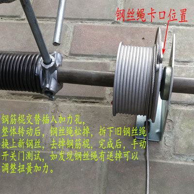 电动卷帘门钢丝绳车库门配件不锈钢丝晾衣绳工业翻板伸缩缆绳钢索