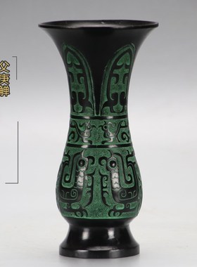 周鼎仿古青铜器  锌合金父庚觯 花瓶花觚天觚 工艺礼品 婚礼饰品