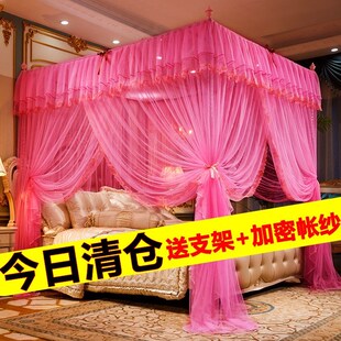 2021新款 1.5米宫廷公主风夏天方便拆洗加密 蚊帐1.8m床家用落地式