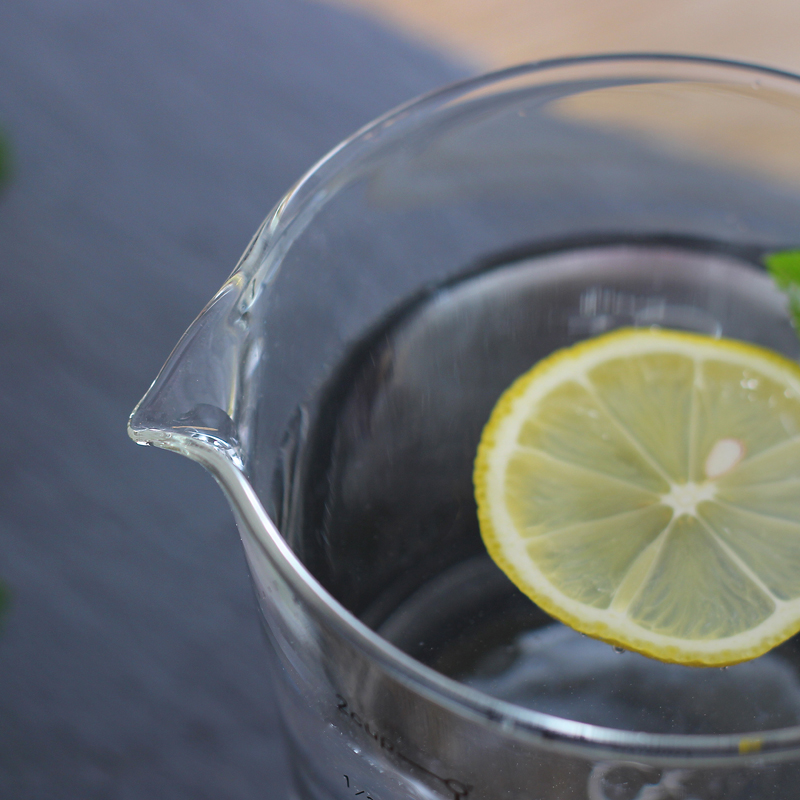 奇高牛奶杯微波炉可加热玻璃刻度杯烘焙耐热杯子家用量杯刻度杯子