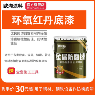 环氧红丹底漆环氧脂底漆铁红中灰红丹环氧钢结构防锈漆油漆金属漆