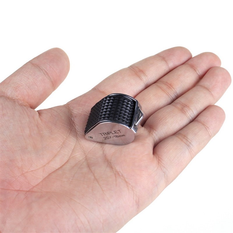 拜斯特20倍高清手持折叠便携珠宝放大镜珠宝古玩钱币砖石腰码鉴定