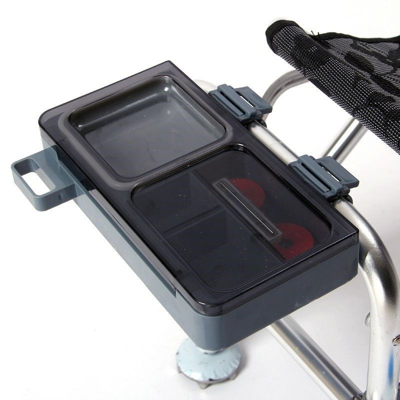 加厚多功能强条磁塑料饵料盒25毫米钓椅不锈钢专用方形单层拌饵盘