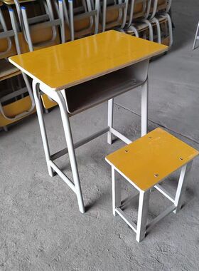 厂家直供促销中小学生课桌椅学校培训班书桌广东式固定课桌学习桌