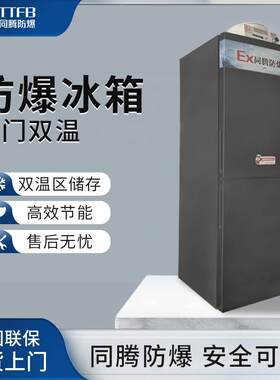 上下两门冷藏冷冻防爆冰箱300L双温双控可调温区-24°防爆冰柜