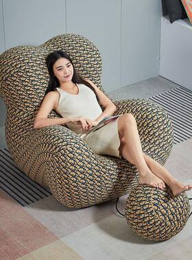 妈妈闲怀抱休沙的发椅儿童卧室创意球椅约68124网红定型棉阳台单