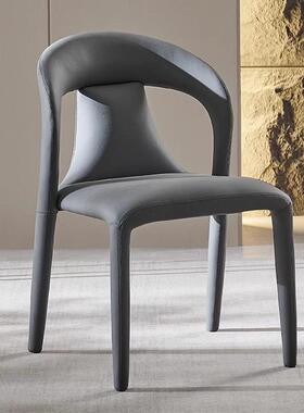 现代简约餐17998家用全意式轻奢设师创意包皮计酒店餐厅洽谈休椅