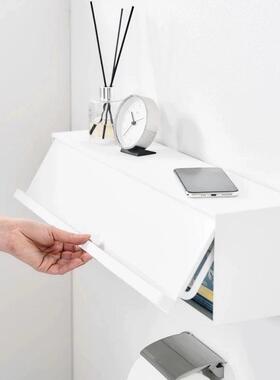 收长款厨卫墙壁收纳多整理盒打孔带盖防收纳架功AL101634能尘小物