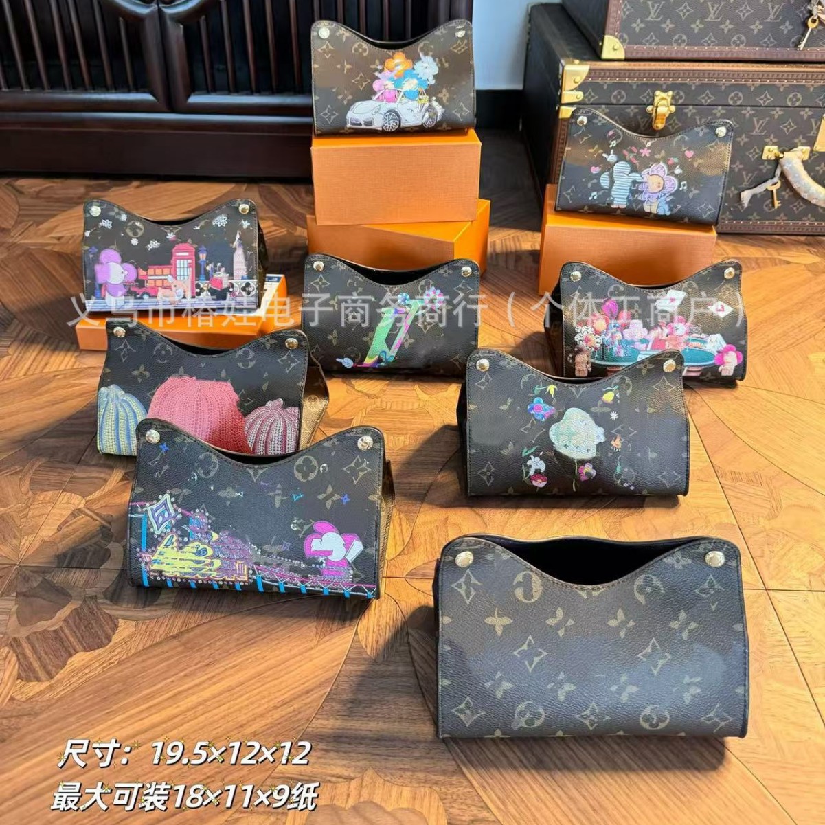 皮革纸抽盒便携家用客厅轻奢风车载抽巾盒桌面收纳摆件车载纸巾盒