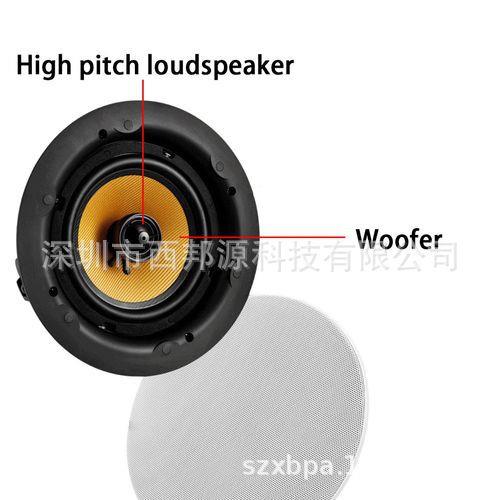嵌入式天花响吊顶音/6寸XBPA-15F吸顶同轴带分频器扬立体声喇叭定
