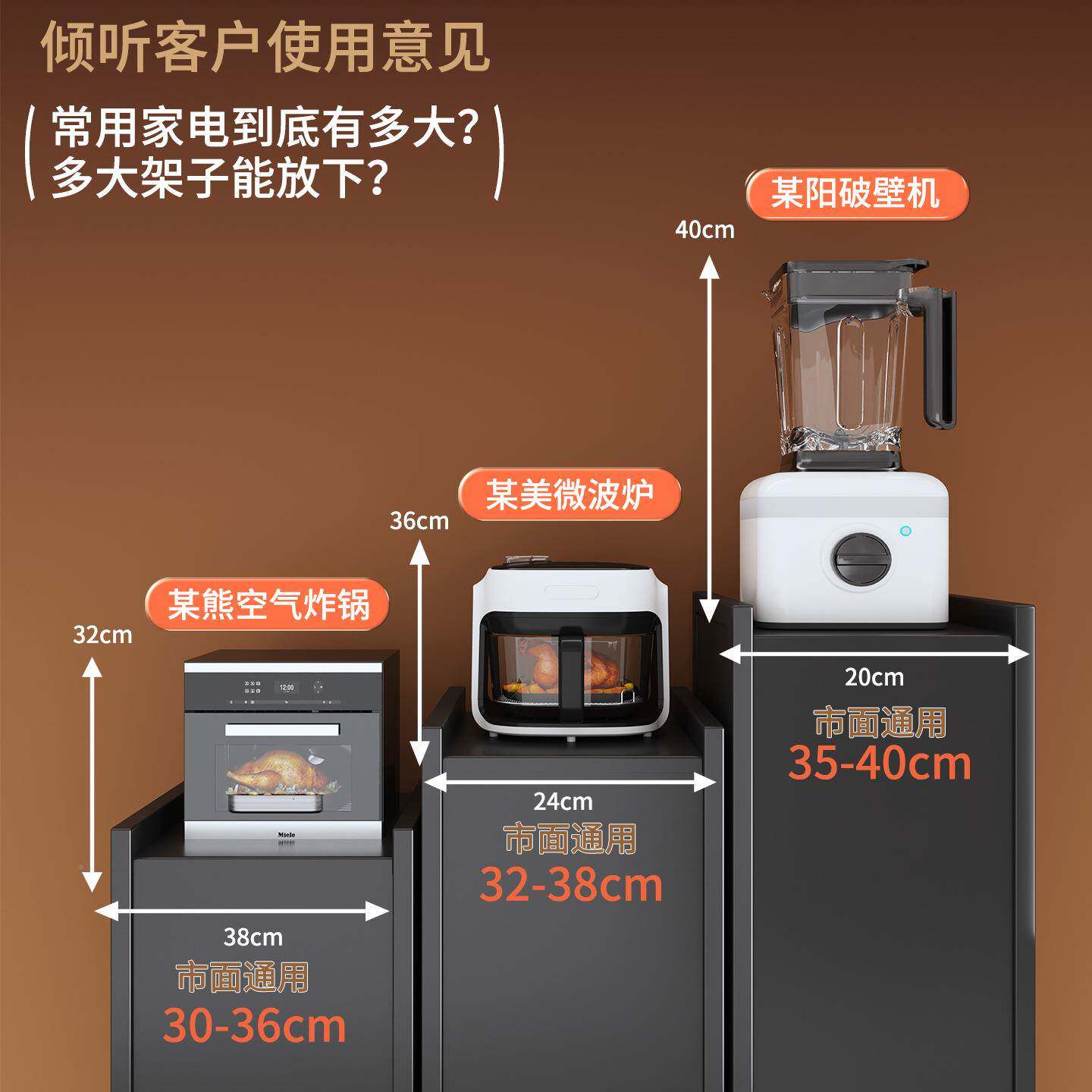 柜厨夹缝置F995J6JH物架落地可移动收纳柜一房体靠墙微波炉碗调筷