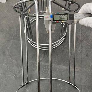 凳子家用圆木加粗加厚883钢筋铁凳可叠放餐桌板凳不锈钢料实凳形