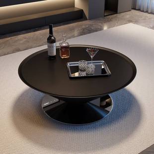 墨素法式悬浮飞碟茶几轻奢客厅家用创意设计茶几小户型圆锥形茶几