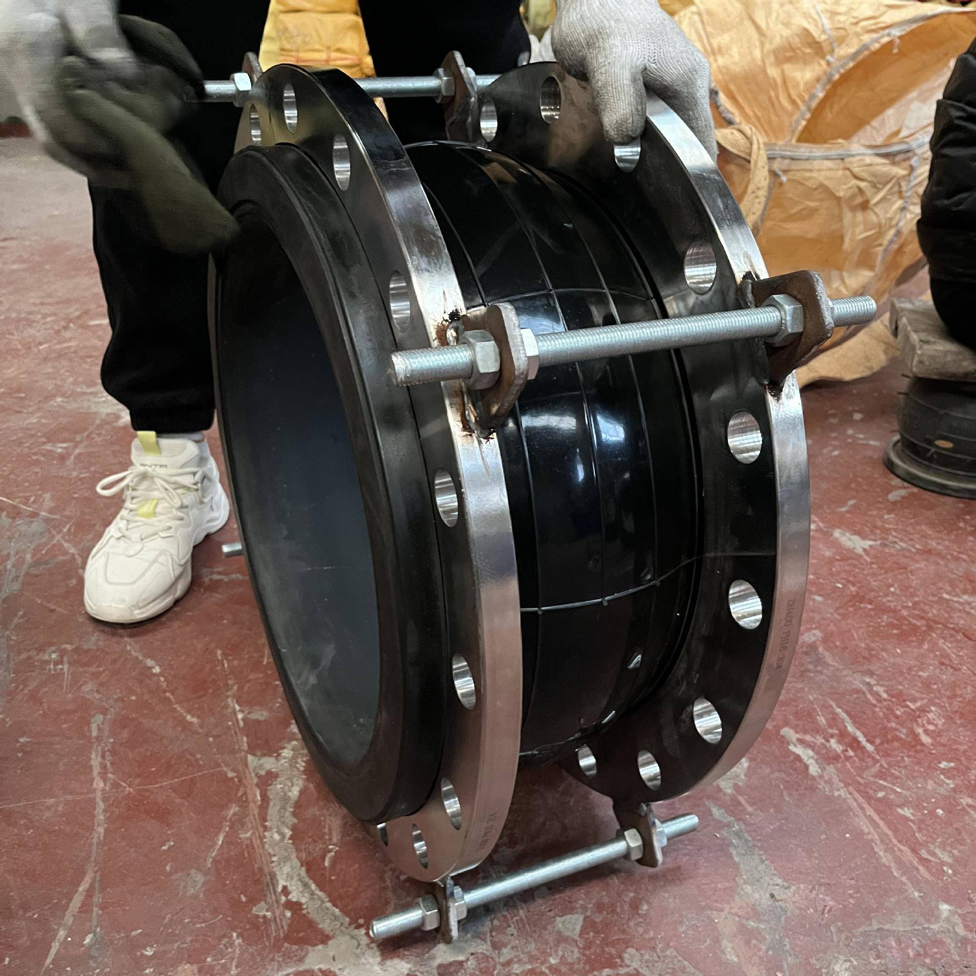 元乙丙橡可胶器管道补偿KDF大三翻边橡胶接头BVK曲挠橡胶软连接