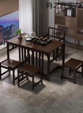 阳台茶几小泡家用茶厅客小桌子户型桌椅组合新中式茶台茶JDS套装