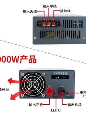 48V501500W大功率开关电源明S-1000W-电24472V1A2V100A36V3000W源伟