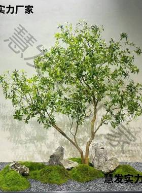 马醉木仿生绿钟植轻奢客厅摆落件大型70643内地盆栽室吊假花树