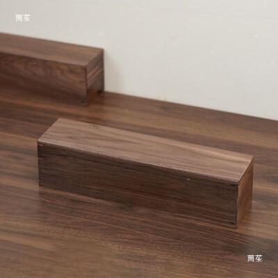 黑桃磁吸收纳盒CPK-0238榫轴卯长条木盒感卷字画收藏式小胡杂物整