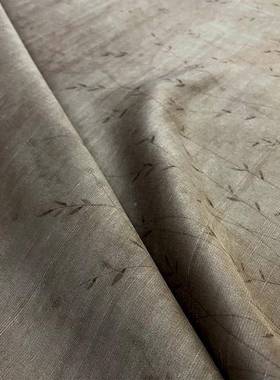 吉第华柔都清新雅淡雅丝滑软糯素真丝双宫缎香云纱绸27719面料现