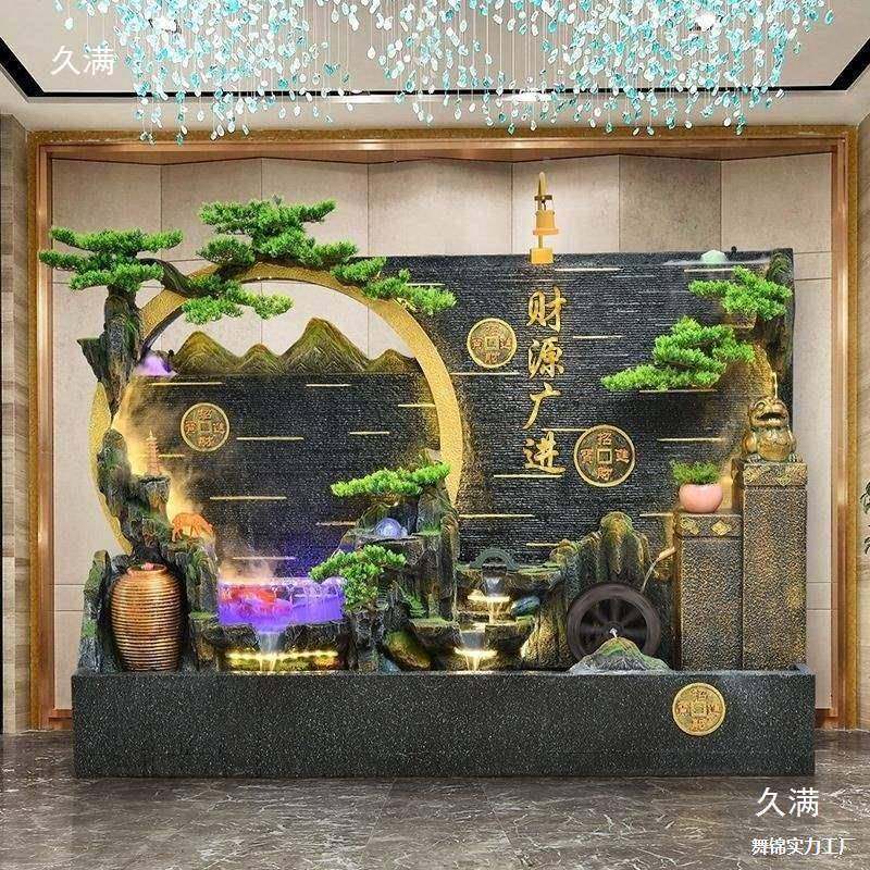 假山流水喷EIO花泉别墅园庭幕院阳台鱼池大水景装饰水墙屏风隔断,家居饰品,流水摆件,淘宝优惠券,粉丝福利购,淘宝优惠卷