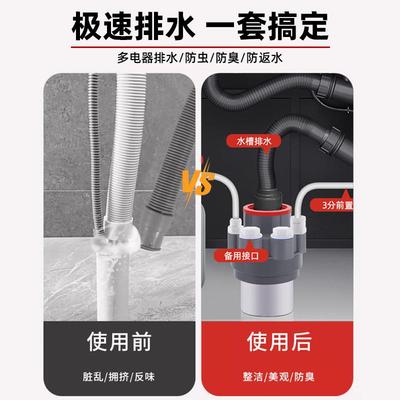 全屋水软水机水下水通前置过滤器三分四分排管下水三器接FY-RSST