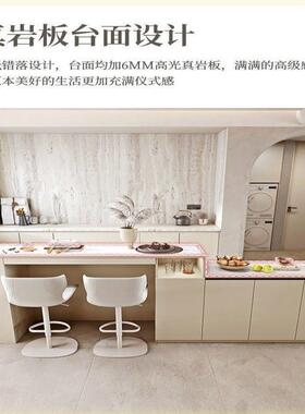 沙发靠背约柜轻奢简旋吧台桌ILB转餐柜一体多功边能酒柜隔断柜现