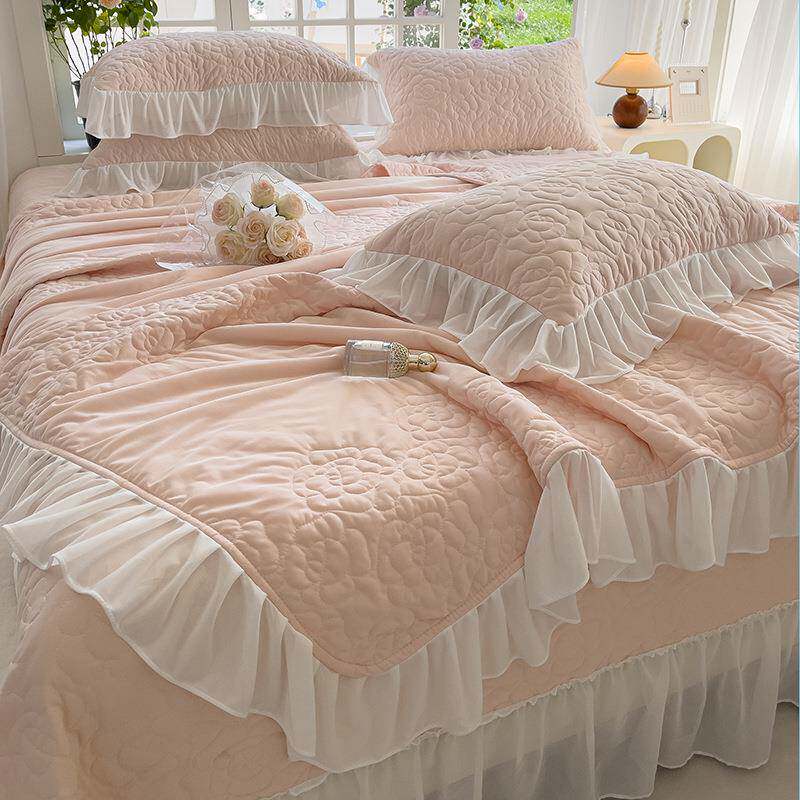 夏用季冰丝床夏被四件单套榻榻米专防VGH滑床双人盖凉炕盖冰激凌