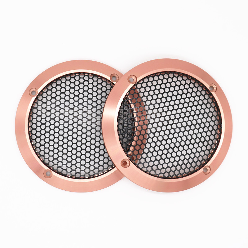 汽车中音喇叭罩3.5寸寸.5寸铝合金网罩中音喇叭网保护罩支架