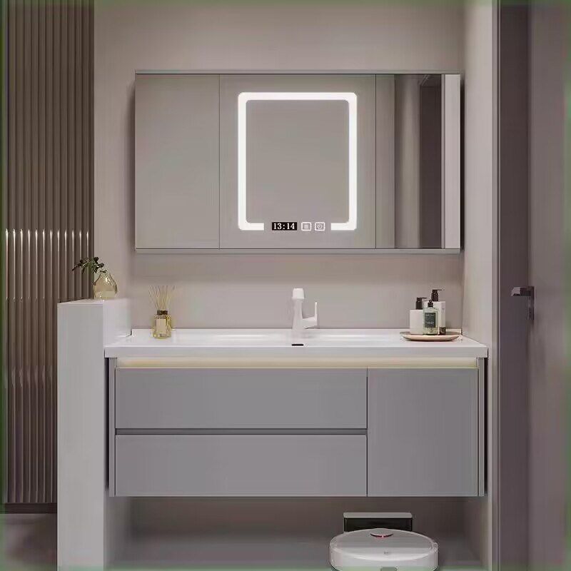 智能浴室柜陶瓷一体盆65/75CM85/95公分105/115厘米洗漱台盆