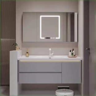 115厘米洗漱台盆 95公分105 智能浴室柜陶瓷一体盆65 75CM85