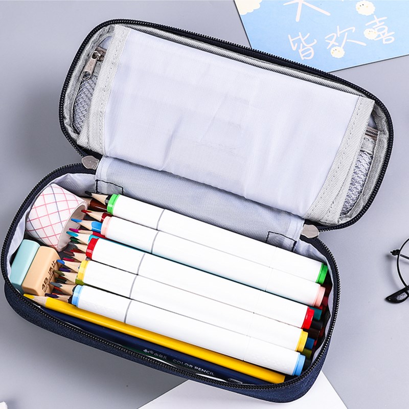 文具盒大容量男孩多功能铅笔盒生化危机中小学生韩版多层帆布笔袋