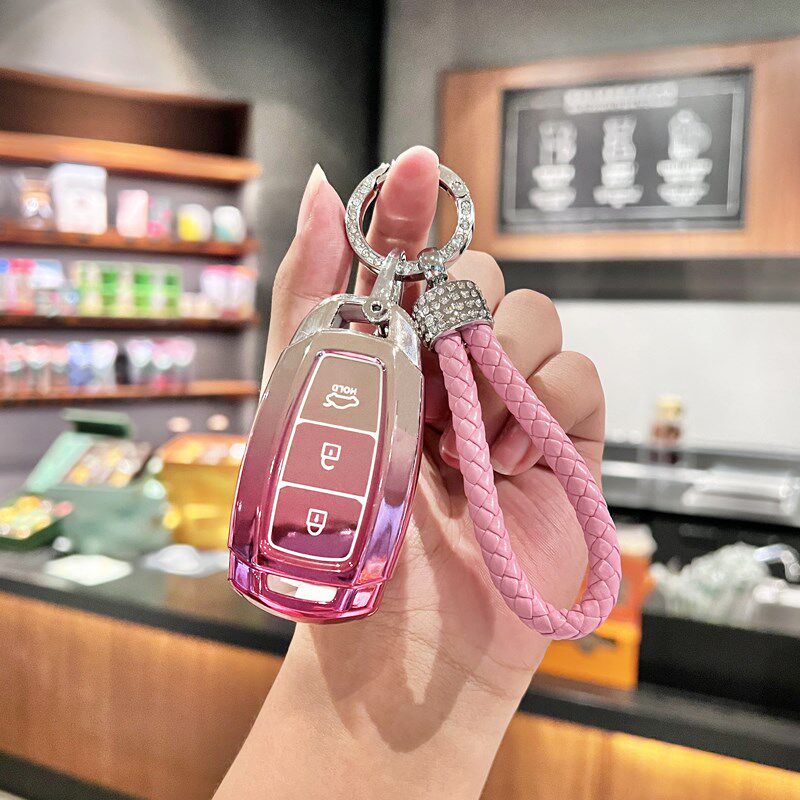 现代ix35钥匙套伊兰特ix25朗动名图瑞纳悦动悦纳菲斯塔胜达包壳女