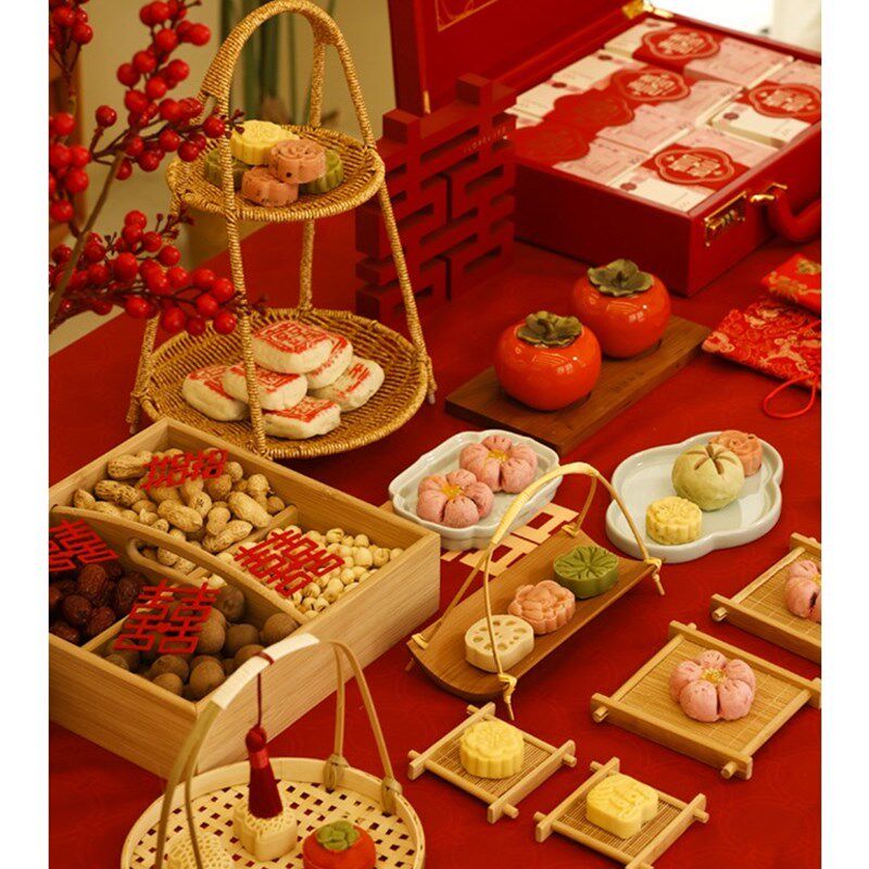 订婚布置装饰摆件订婚宴桌面摆台甜品糕点小物件全套结婚用品大全