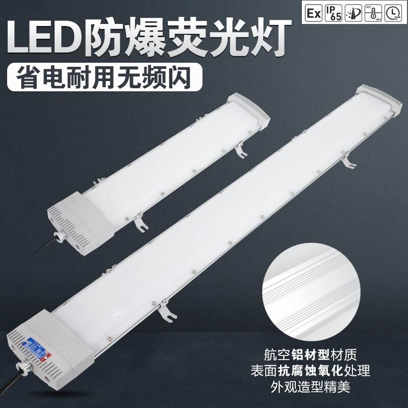 led防爆灯防尘防潮防水防腐净化灯仓库厂房车间灯全塑洁净荧光灯