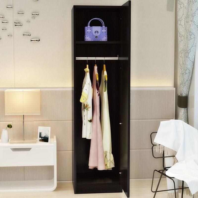 简易宿舍木质实木小号衣柜组装柜子衣橱迷你小型阳台挂衣单人宿舍