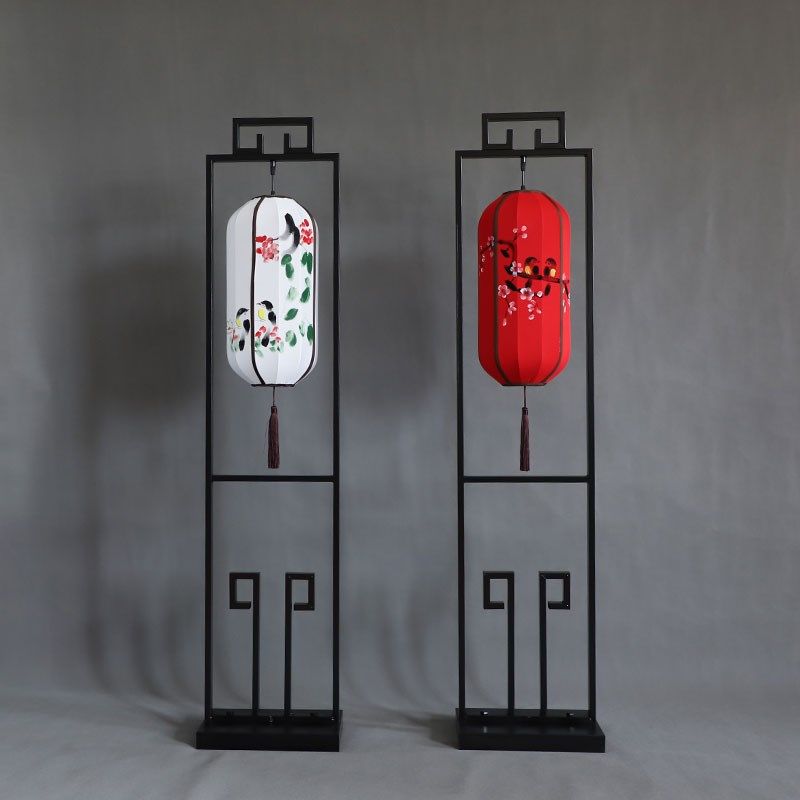 新款婚庆道具汉唐中式宫灯路引铁艺仿古灯笼路引婚礼舞台布置摆件