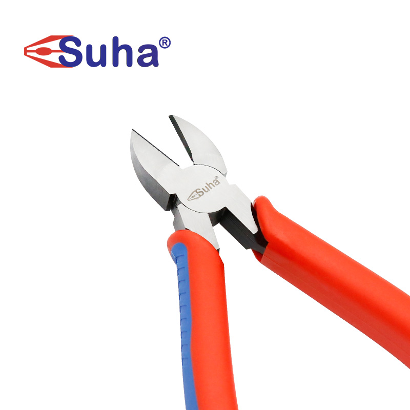 SUH斜嘴钳斜口钳小号工具工业级剪钢丝切钳偏口电子钳电工