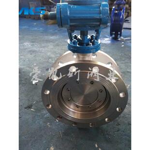 铸钢法兰蝶阀D343H 16C三偏心硬密封蜗涡轮高温金属密封对夹蝶阀