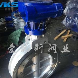 三偏心多层次硬密封蝶阀D343H 16C涡轮双法兰蝶阀碳钢蒸汽阀DN100