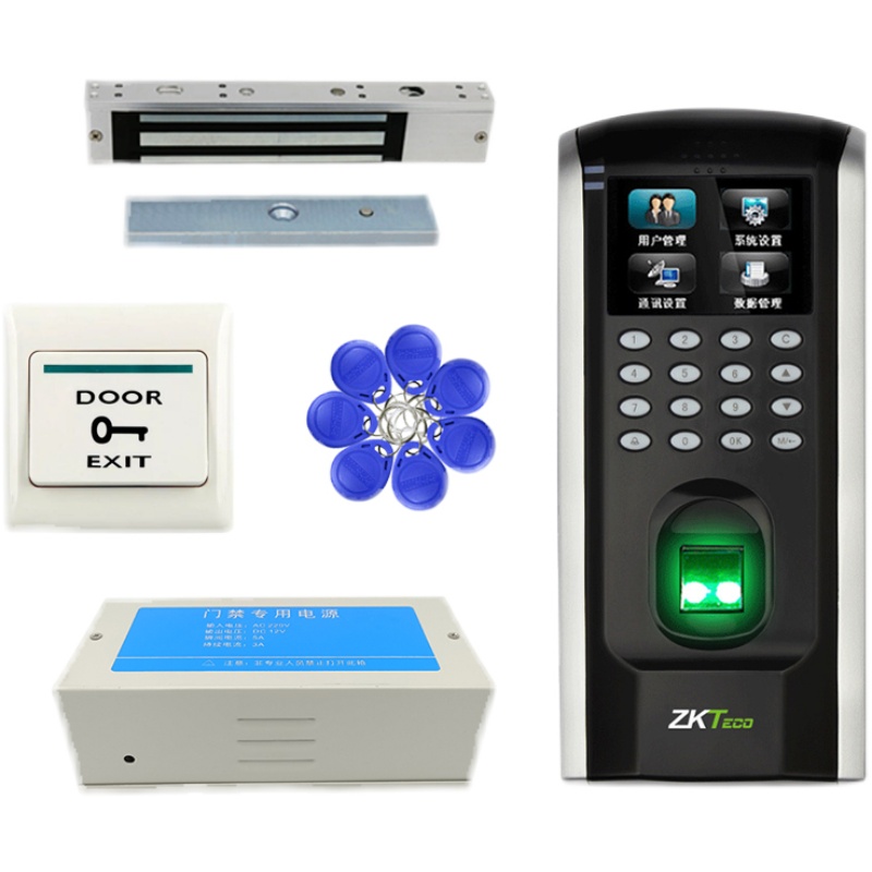 指纹门禁系统装刷卡密码玻璃门铁门磁力锁电磁锁考勤