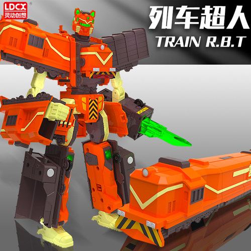 DF12型内燃机车岩武者列车超人儿童变形玩具男孩金刚火车高铁合体