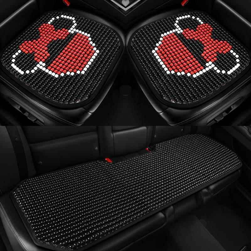 汽车坐垫夏季凉垫单片透气木珠夏天后排座垫四季通用货车通风垫子