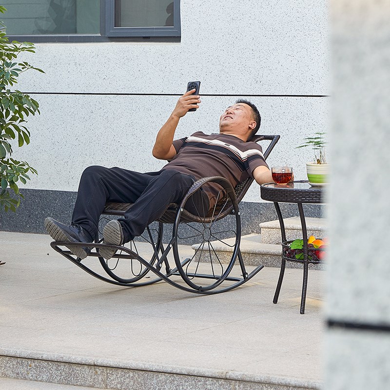 摇摇椅午睡沙发懒人椅老人椅阳台躺椅凉椅沙发可睡可躺逍遥椅成人