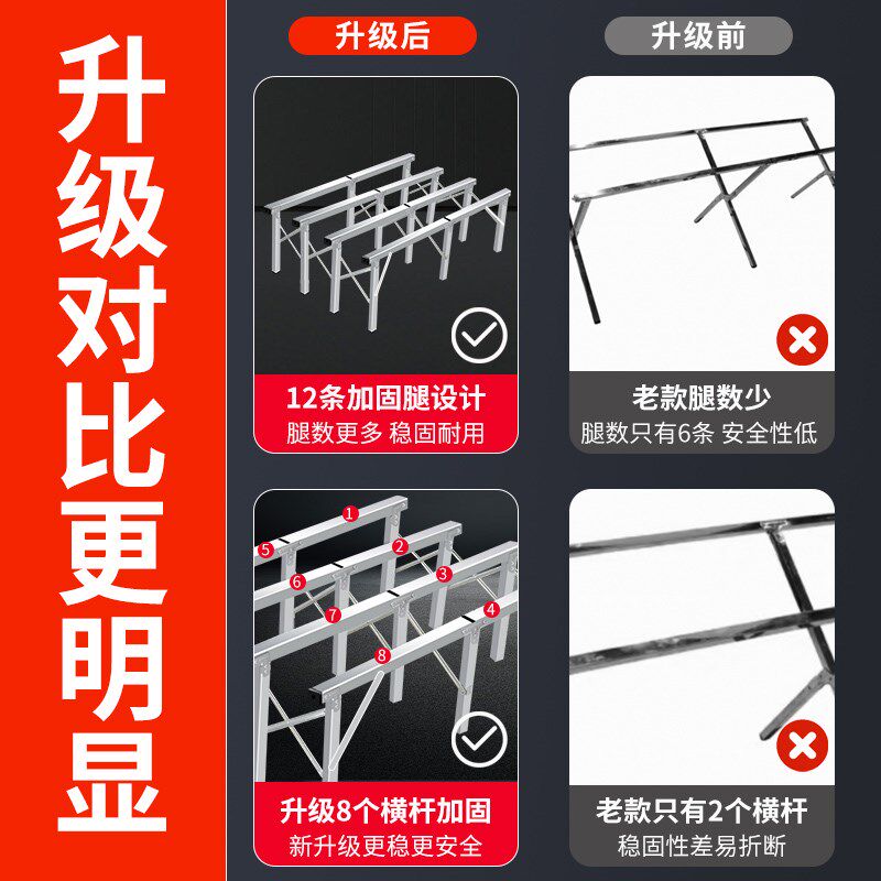 折叠货架便携地摊货架摆摊专用伸缩架移动摆摊架商品展示架摊位架