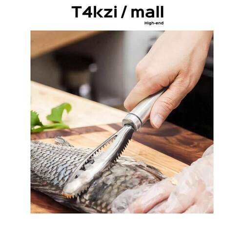 T4kzi除鱼鳞鱼肚刀304不锈钢食品级刮鱼鳞刨刀家用厨房鱼鳞刮鱼刀