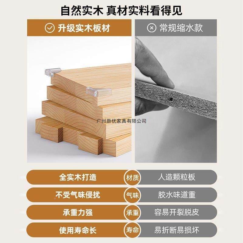 全实木书架中靠见详情式松木架落地墙子柜自由组合家用置格物收纳