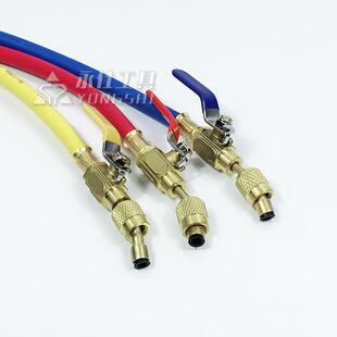 YS-011永仕工具加氟管耐高压加长冷媒加注管带开关车空调加氟管