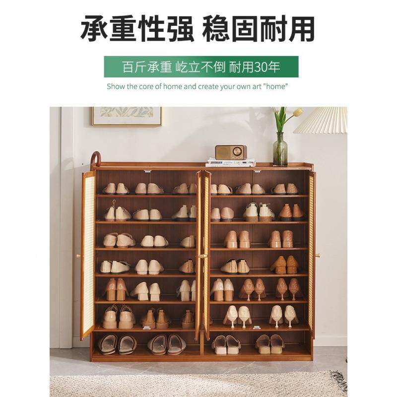 鞋架子用门口层防尘鞋室内玄关大多容量收纳实木柜简易鞋PSP家柜