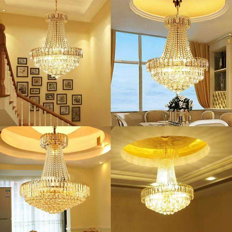 现金色水晶客厅吊灯厂包家691设计奢家轻用卧室灯分销走代廊厢餐,家装灯饰光源,智能吊灯,淘宝优惠券,粉丝福利购,淘宝优惠卷
